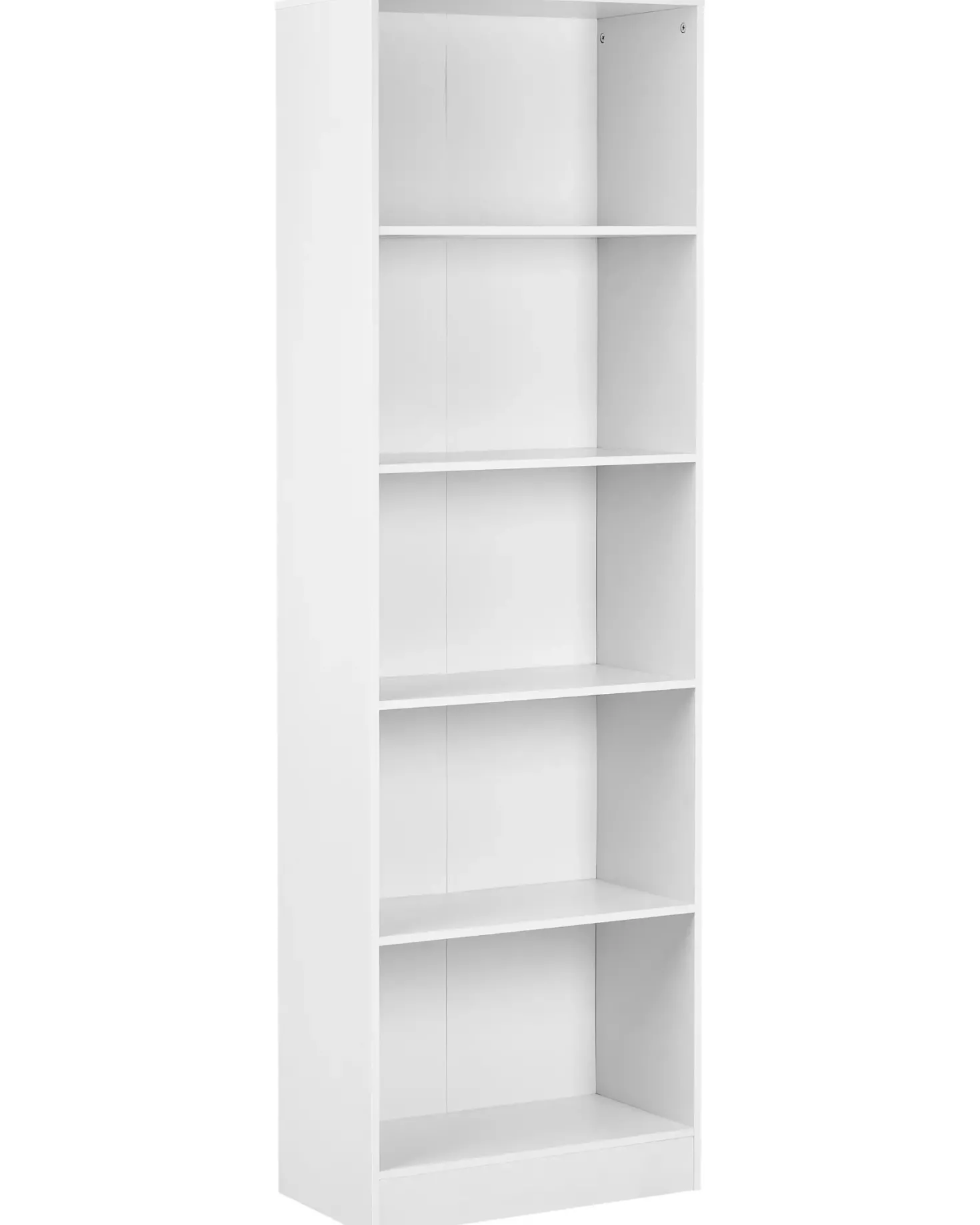 Bogreol med 5 hylder WINNIPEG 174 cm Hvid
