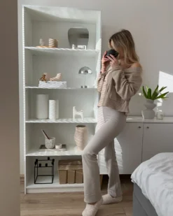 Bogreol med 5 hylder ZEHNA 197 cm Hvid