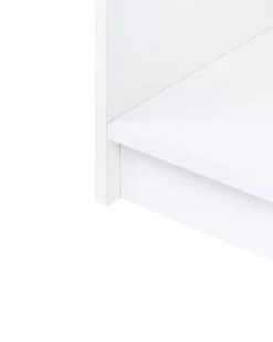 Bogreol med 5 hylder ZEHNA 197 cm Hvid