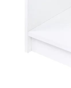 Bogreol med 3 hylder ZEHNA 117 cm Hvid