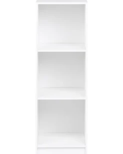 Bogreol med 3 hylder ZEHNA 117 cm Hvid
