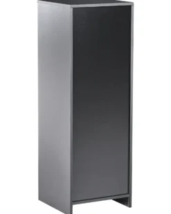 Bogreol med 3 hylder ZEHNA 117 cm Sort
