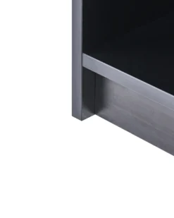 Bogreol med 3 hylder ZEHNA 117 cm Sort