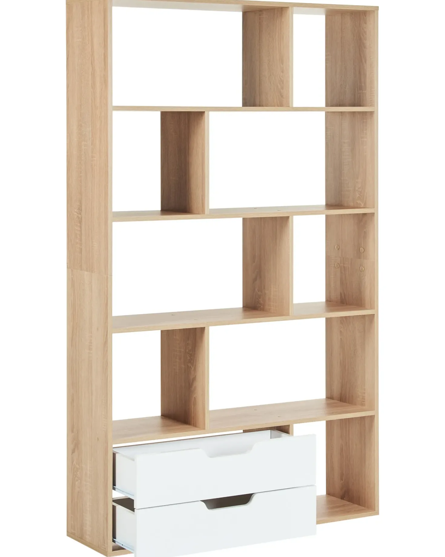 Bogreol WADENA 185 cm Brun/hvid