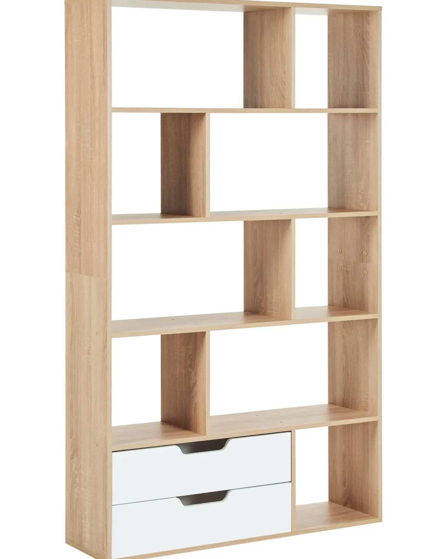 Bogreol WADENA 185 cm Brun/hvid