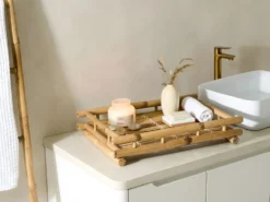 Bord MISICUNI Bambus Naturlig Foldbar