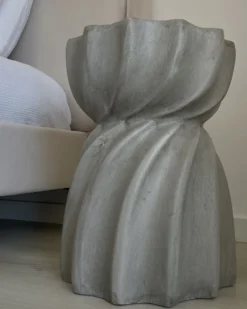Bord ALGUA 35 cm 35 cm Grå