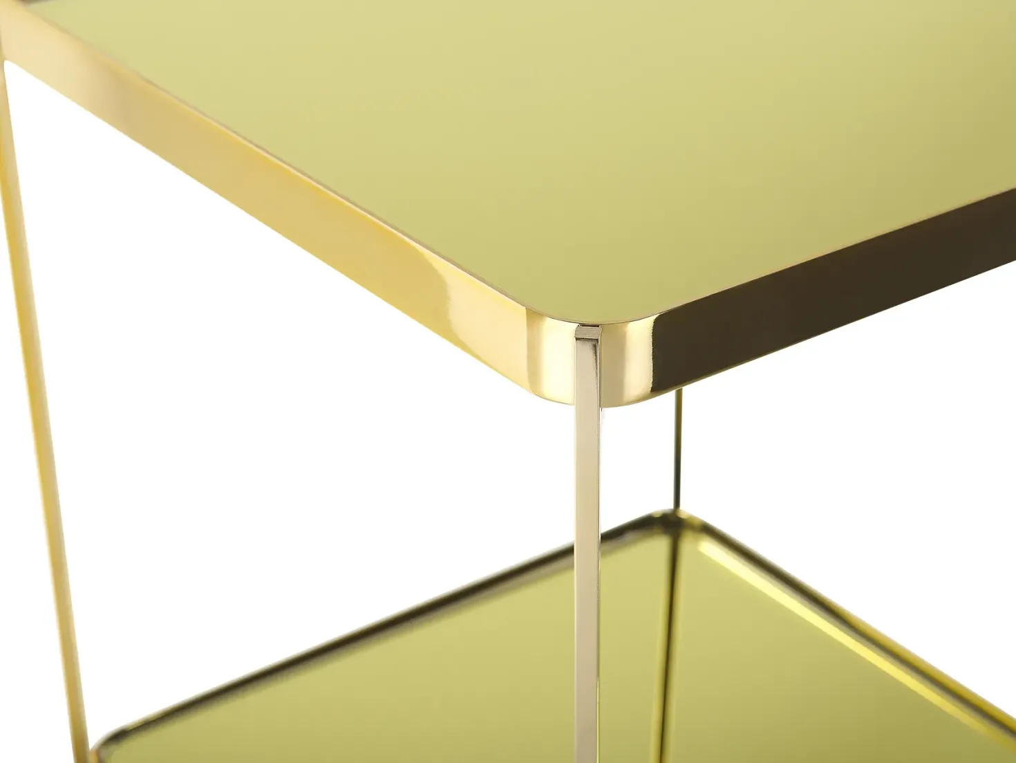 Bord ALSEA Hærdet glas Guld