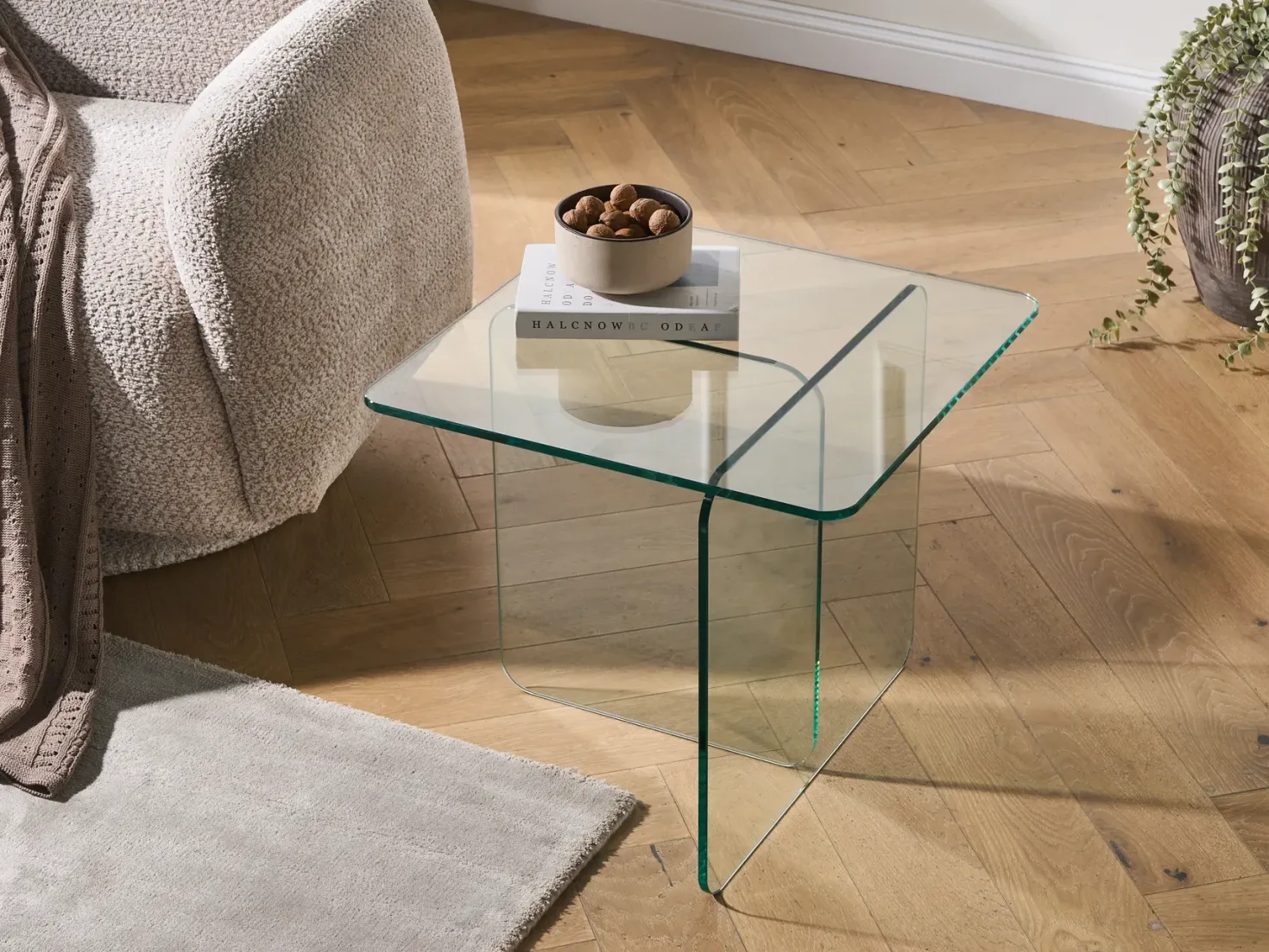Bord AMISK Hærdet glas Transparent