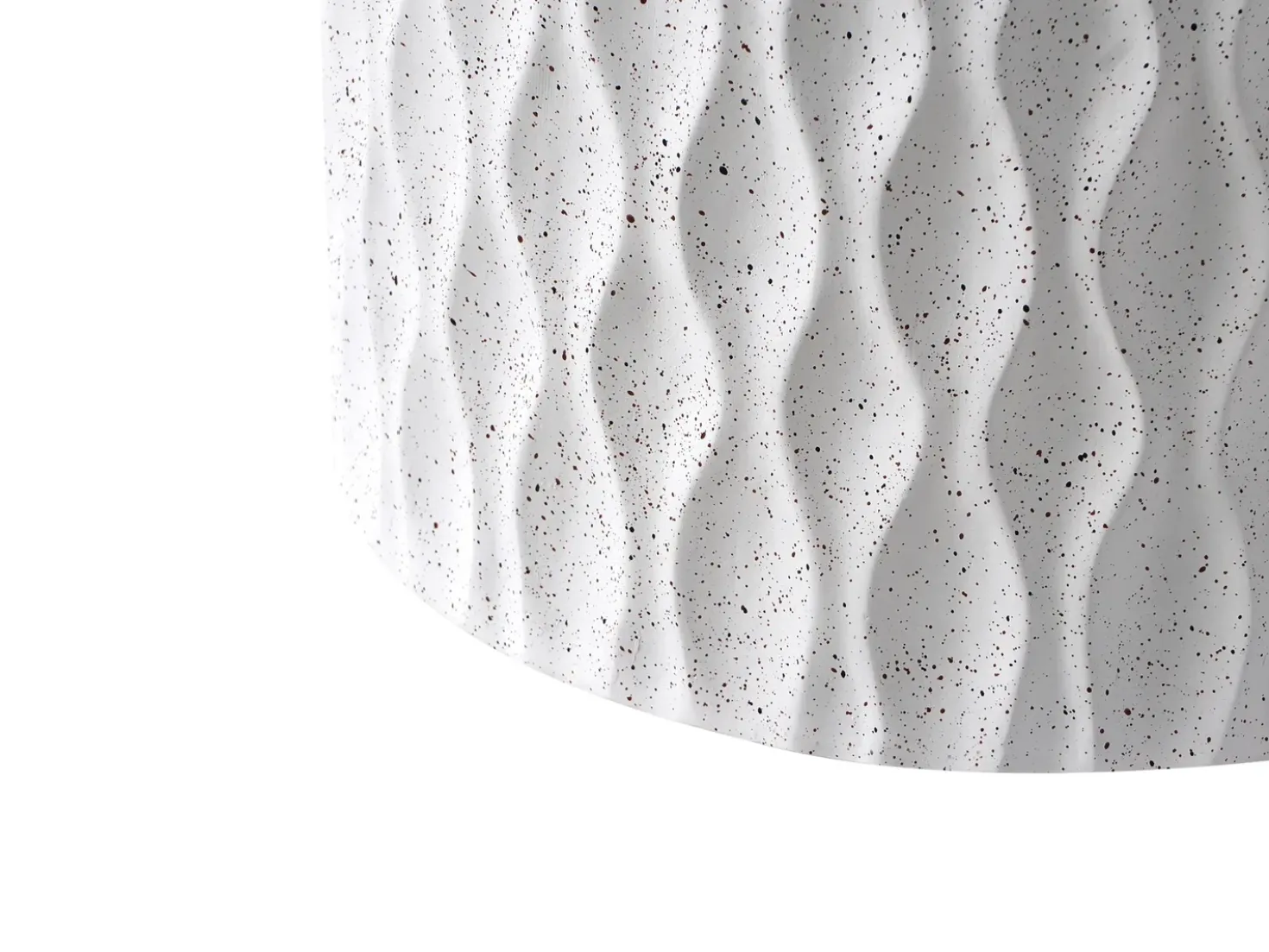 Bord ANTELAO 37 cm 37 cm Terrazzo effekt Hvid terrazzo