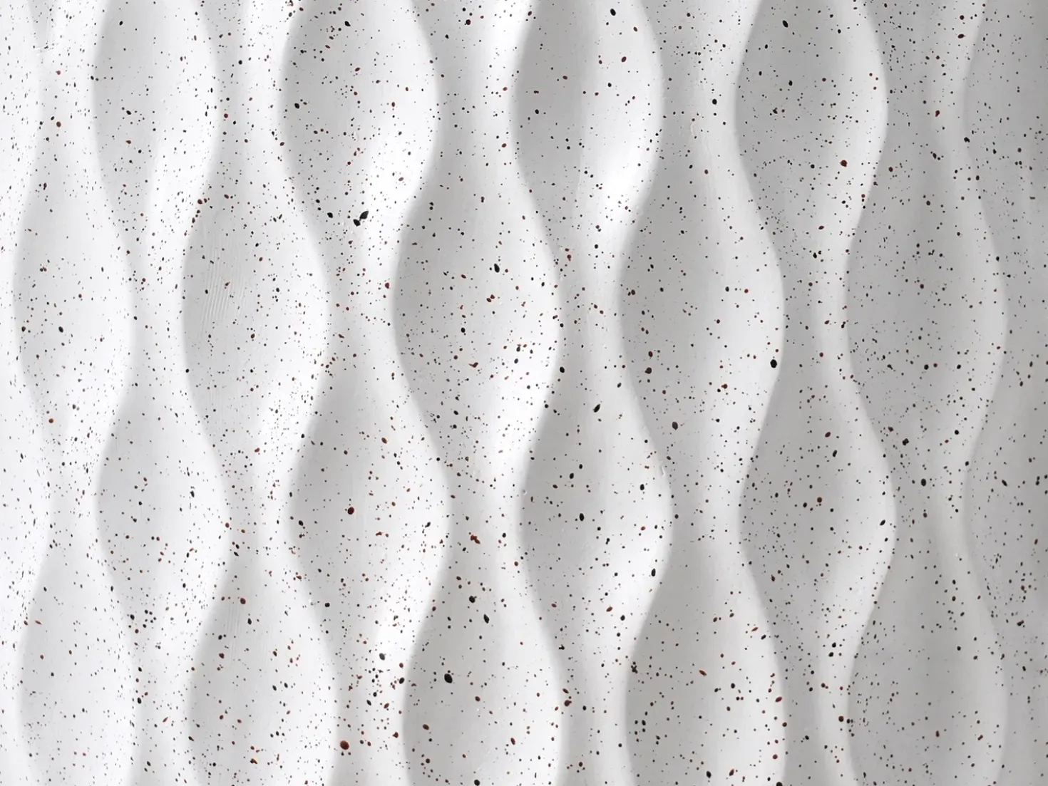 Bord ANTELAO 37 cm 37 cm Terrazzo effekt Hvid terrazzo