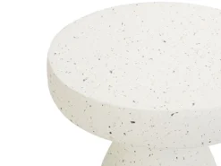 Bord BIVIERE 39 cm 39 cm Terrazzo effekt Hvid terrazzo