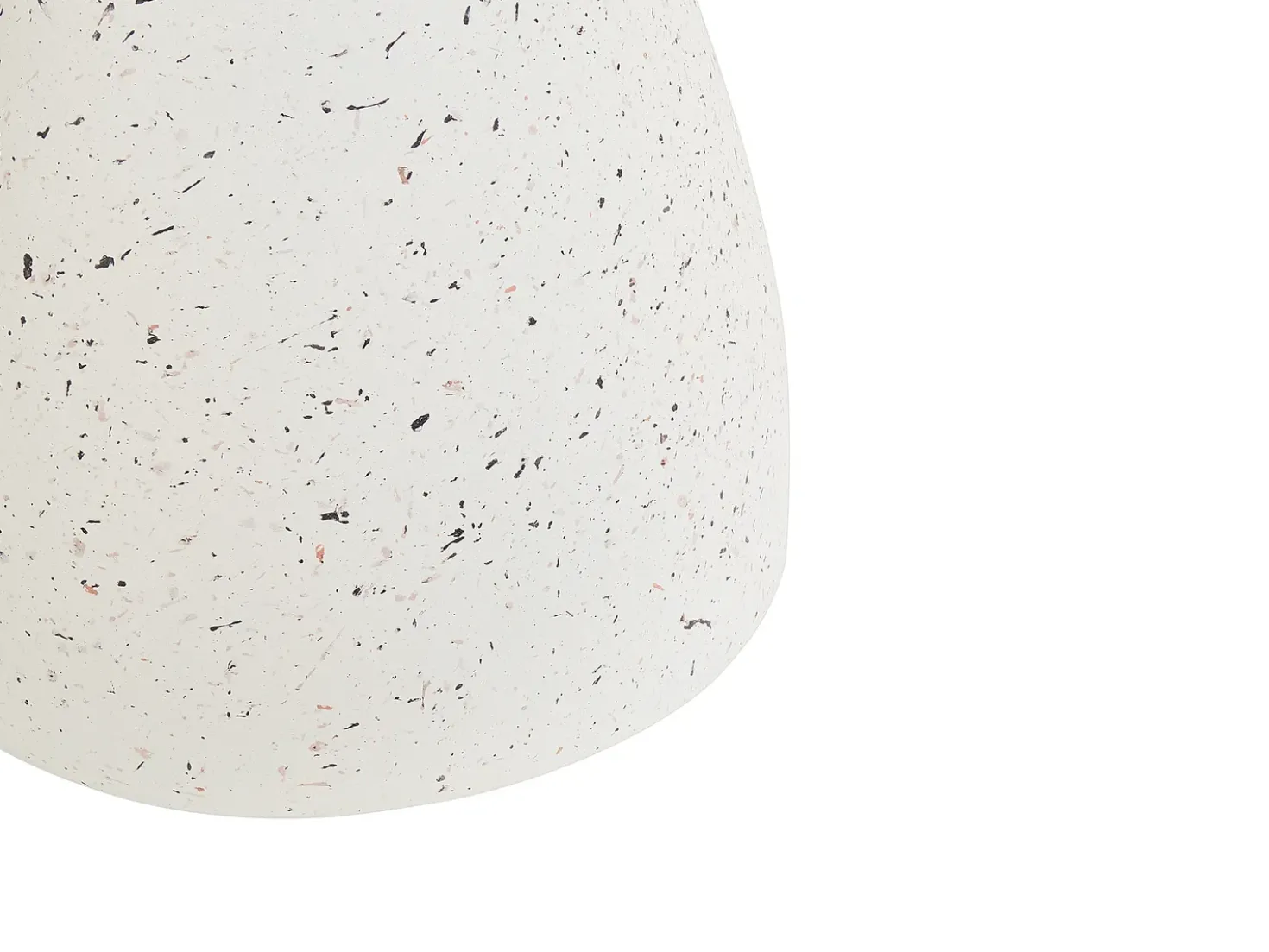 Bord BIVIERE 39 cm 39 cm Terrazzo effekt Hvid terrazzo