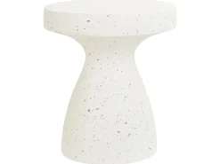 Bord BIVIERE 39 cm 39 cm Terrazzo effekt Hvid terrazzo