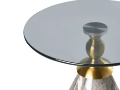 Bord CADY Hærdet glas Sort marmor
