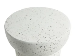 Bord FALIRO 37 cm 37 cm Terrazzo effekt Hvid terrazzo