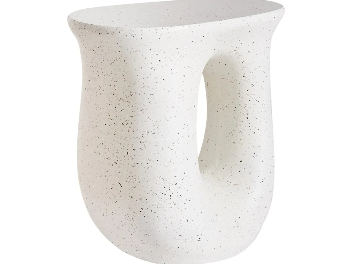 Bord IDRO 42 cm 28 cm Terrazzo effekt Hvid terrazzo