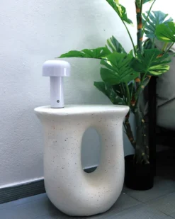 Bord IDRO 42 cm 28 cm Terrazzo effekt Hvid terrazzo