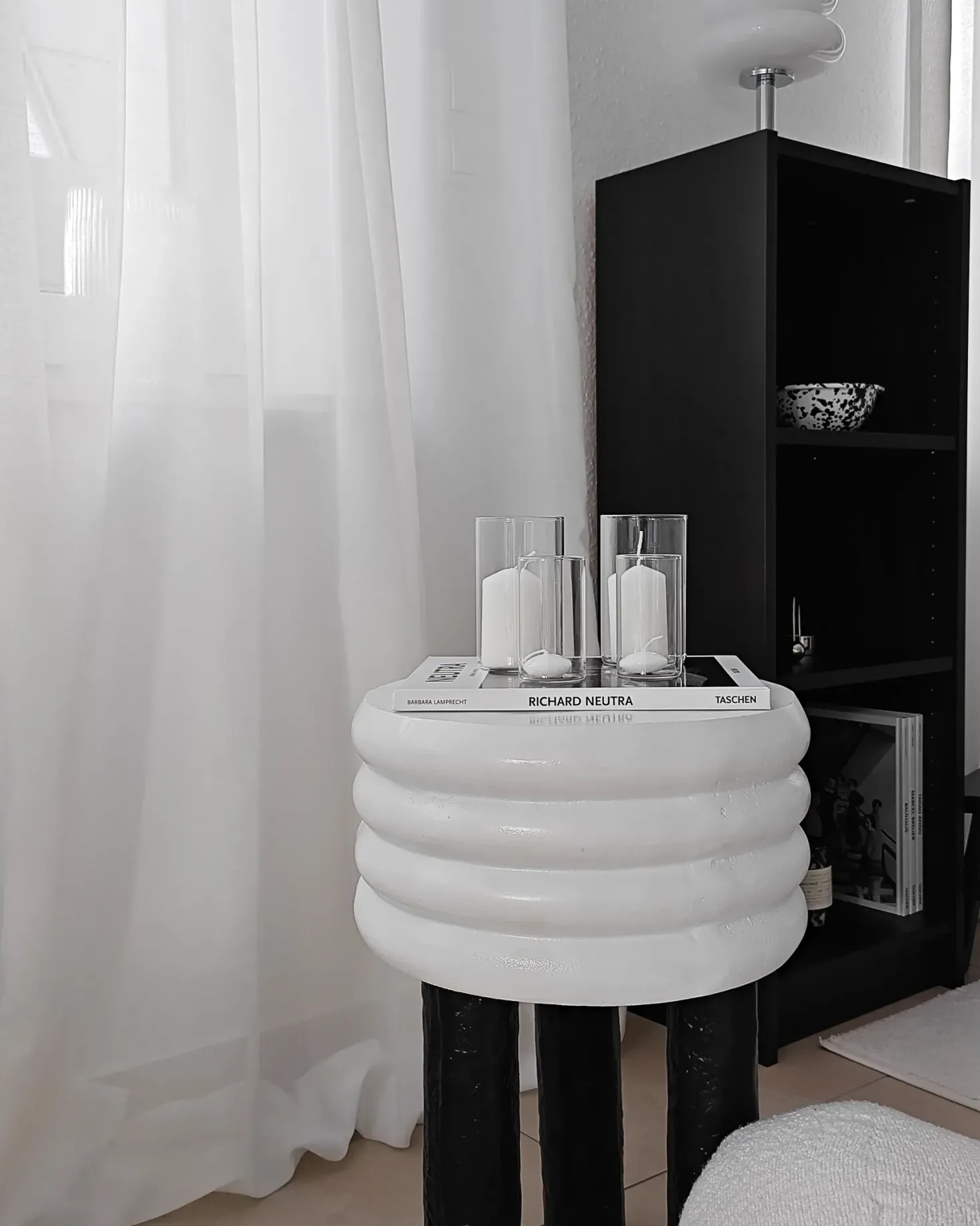 Bord KIKIWA Metal Hvid