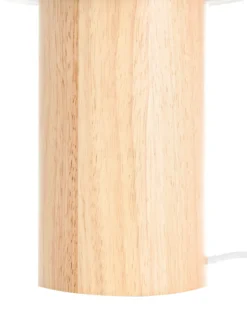 Bordlampe ABENS Træ Lysebrun