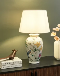 Bordlampe ACROSSO Porcelæn Hvid