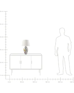 Bordlampe ACROSSO Porcelæn Hvid