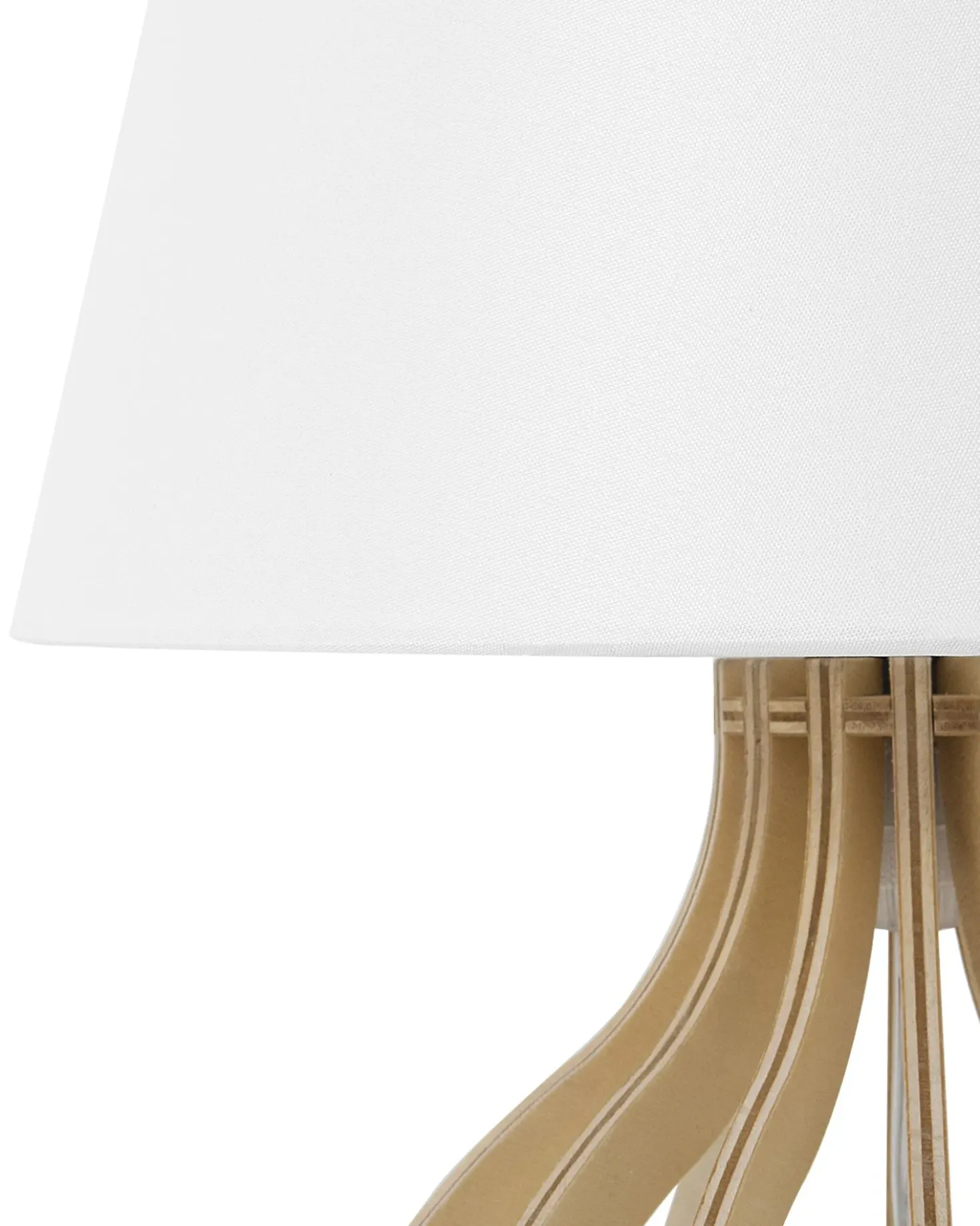 Bordlampe AGUEDA Brun/hvid