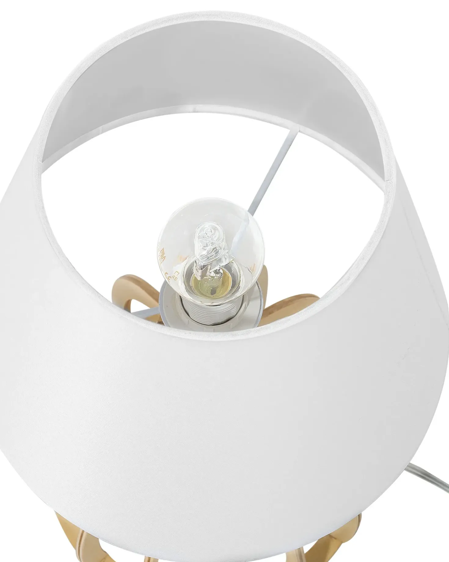 Bordlampe AGUEDA Brun/hvid