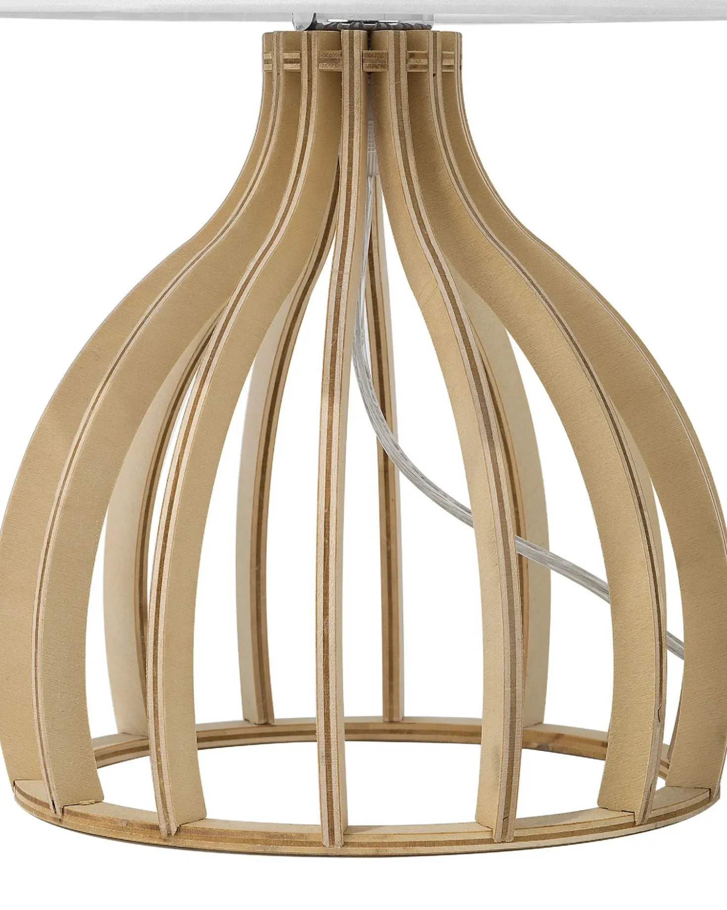 Bordlampe AGUEDA Brun/hvid