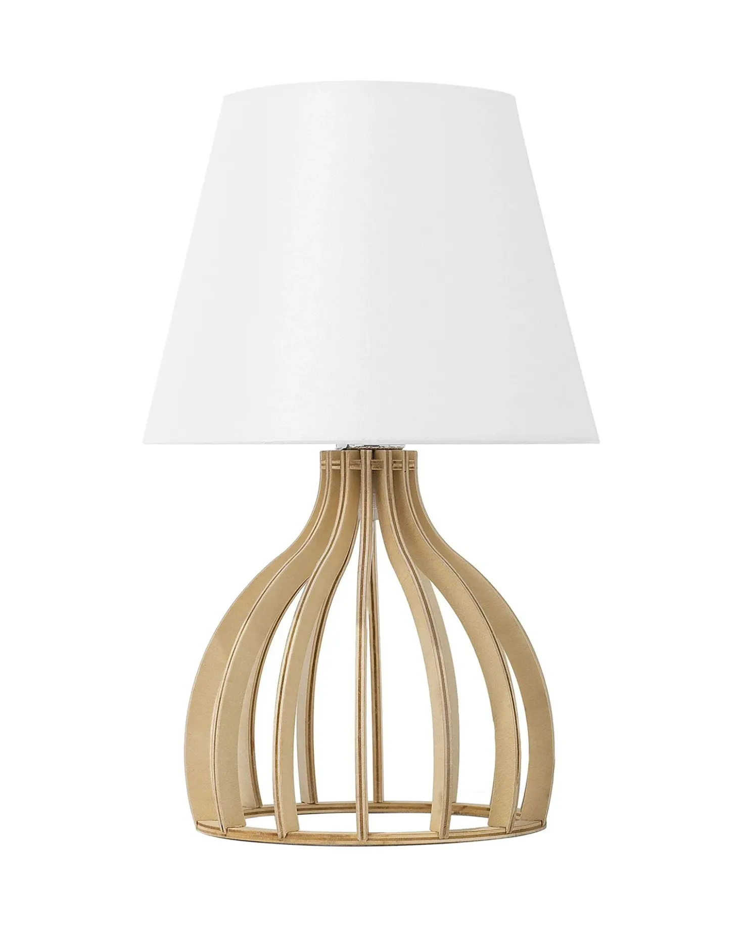 Bordlampe AGUEDA Brun/hvid