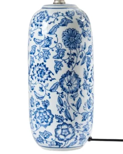 Bordlampe AIBONITO Porcelæn Hvid/blå