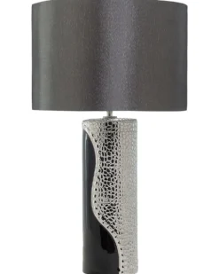 Bordlampe AIKEN Porcelæn Sort