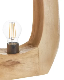 Bordlampe AJAY Mangotræ Lysebrun