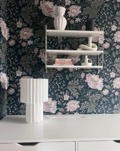 Bordlampe ALFEIOS Hør Hvid