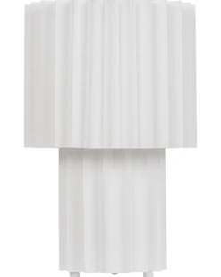 Bordlampe ALFEIOS Hør Hvid