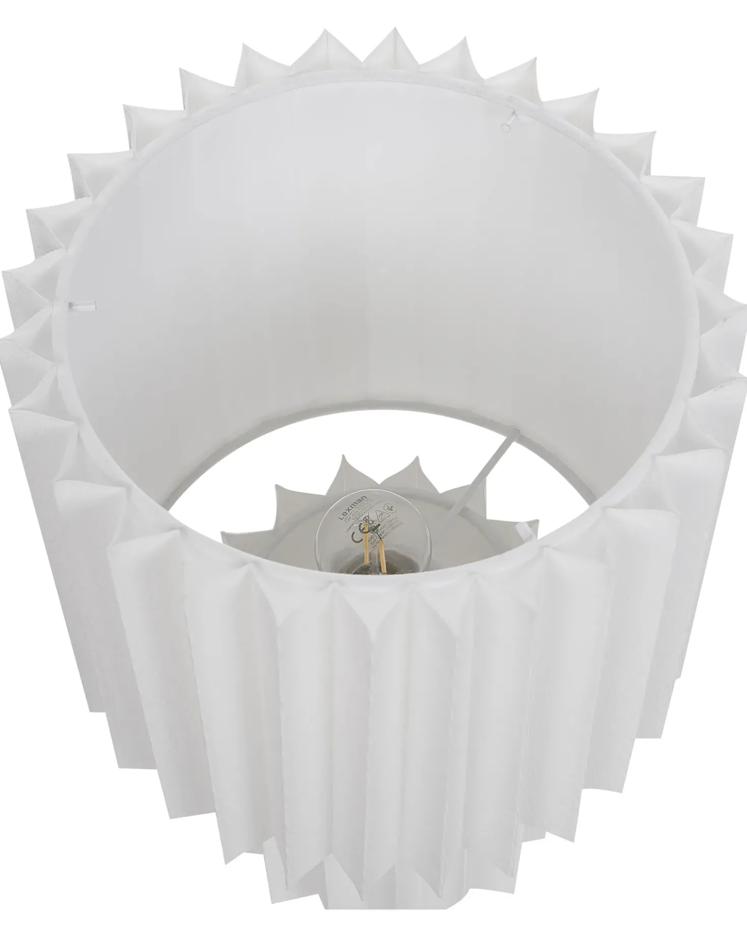 Bordlampe ALFEIOS Hør Hvid