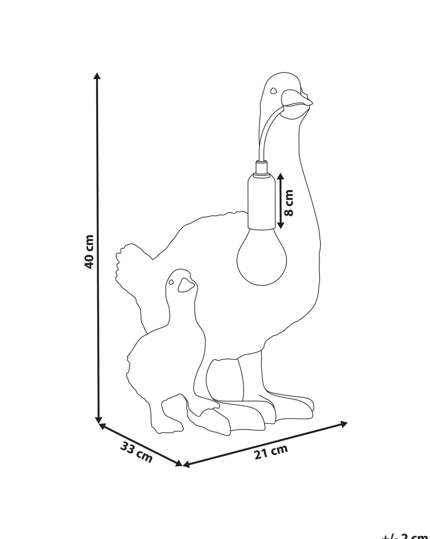 Bordlampe And DAFFY Hvid