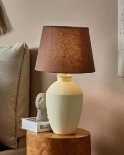 Bordlampe ARCOS Keramik Hvid