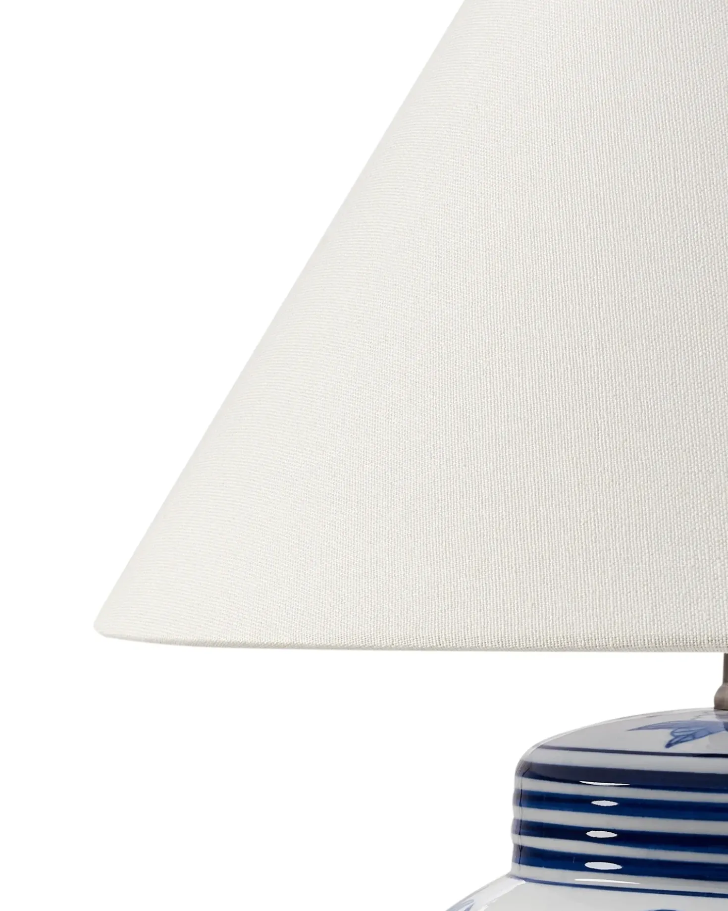 Bordlampe ARUNCA Porcelæn Hvid/blå