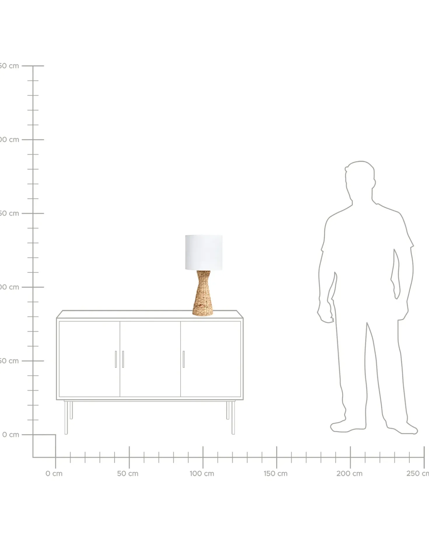 Bordlampe ATRAI Vandhyacint Naturlig