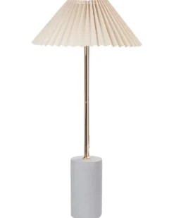 Bordlampe BALUARTE Kunstlinned Beige