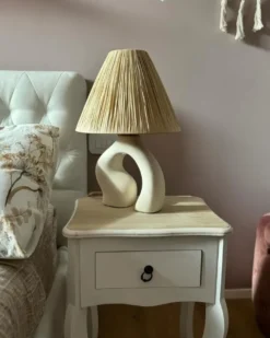 Bordlampe BARBAS Keramik Naturlig