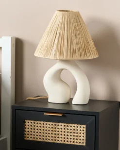 Bordlampe BARBAS Keramik Naturlig