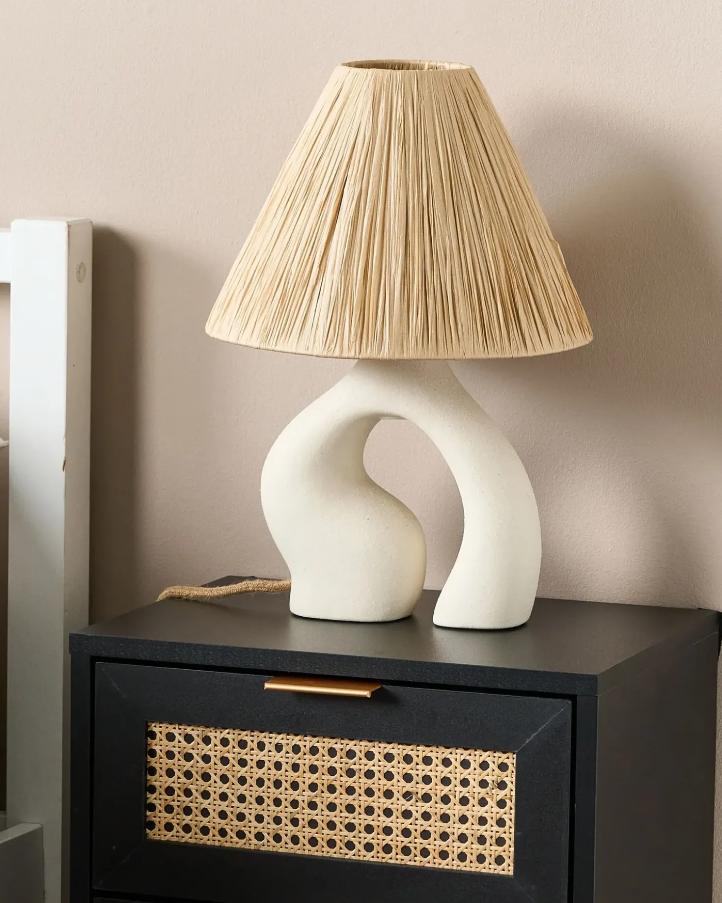 Bordlampe BARBAS Keramik Naturlig