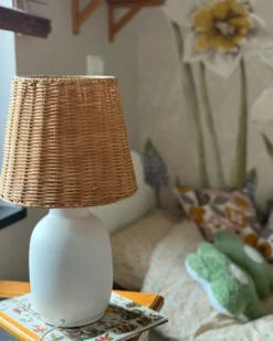 Bordlampe BARTANG Keramik Hvid
