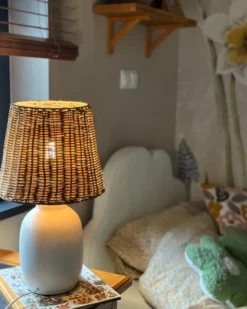 Bordlampe BARTANG Keramik Hvid