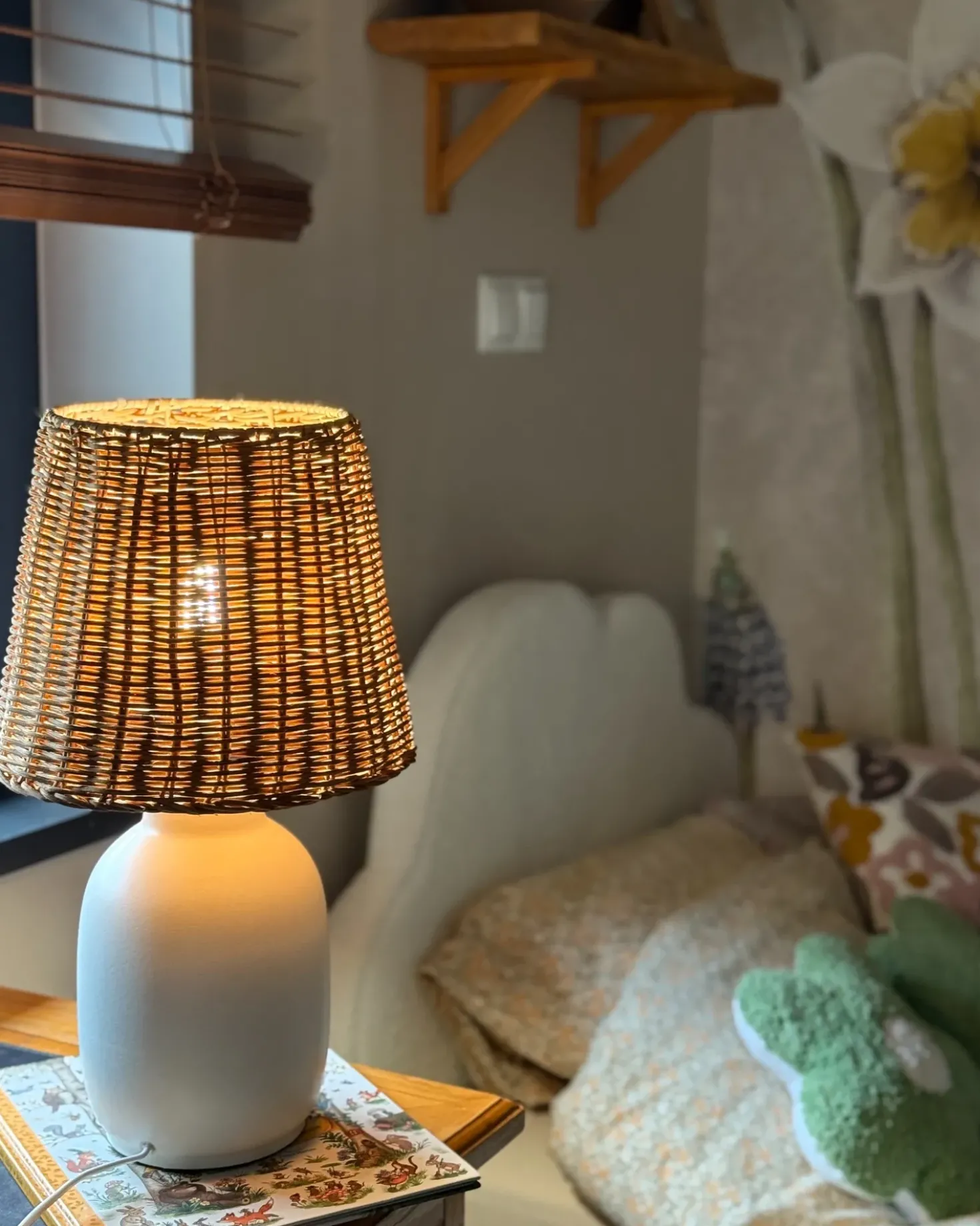 Bordlampe BARTANG Keramik Hvid