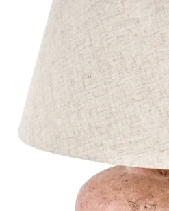 Bordlampe BARTON Keramik Brun