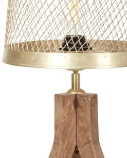 Bordlampe BEKI Mangotræ Brun