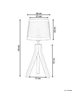 Bordlampe BEKI Mangotræ Brun